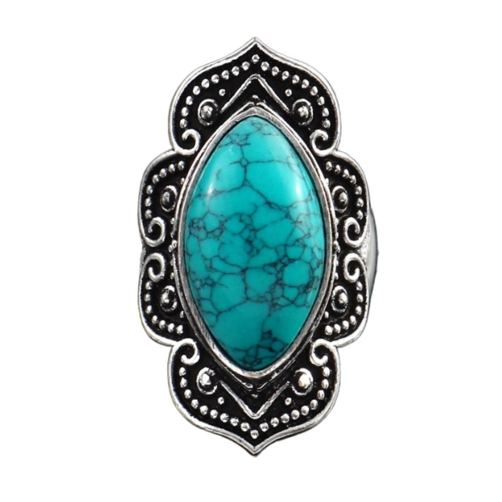 Custom Made Turquoise 925 Sterling Silver Vintage Setting